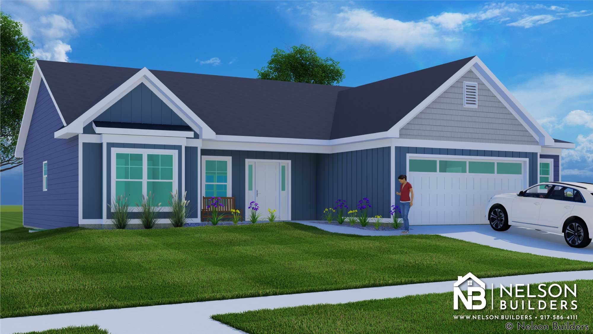 A rendering of the exterior new Mahomet United Methodist Church parsonage.