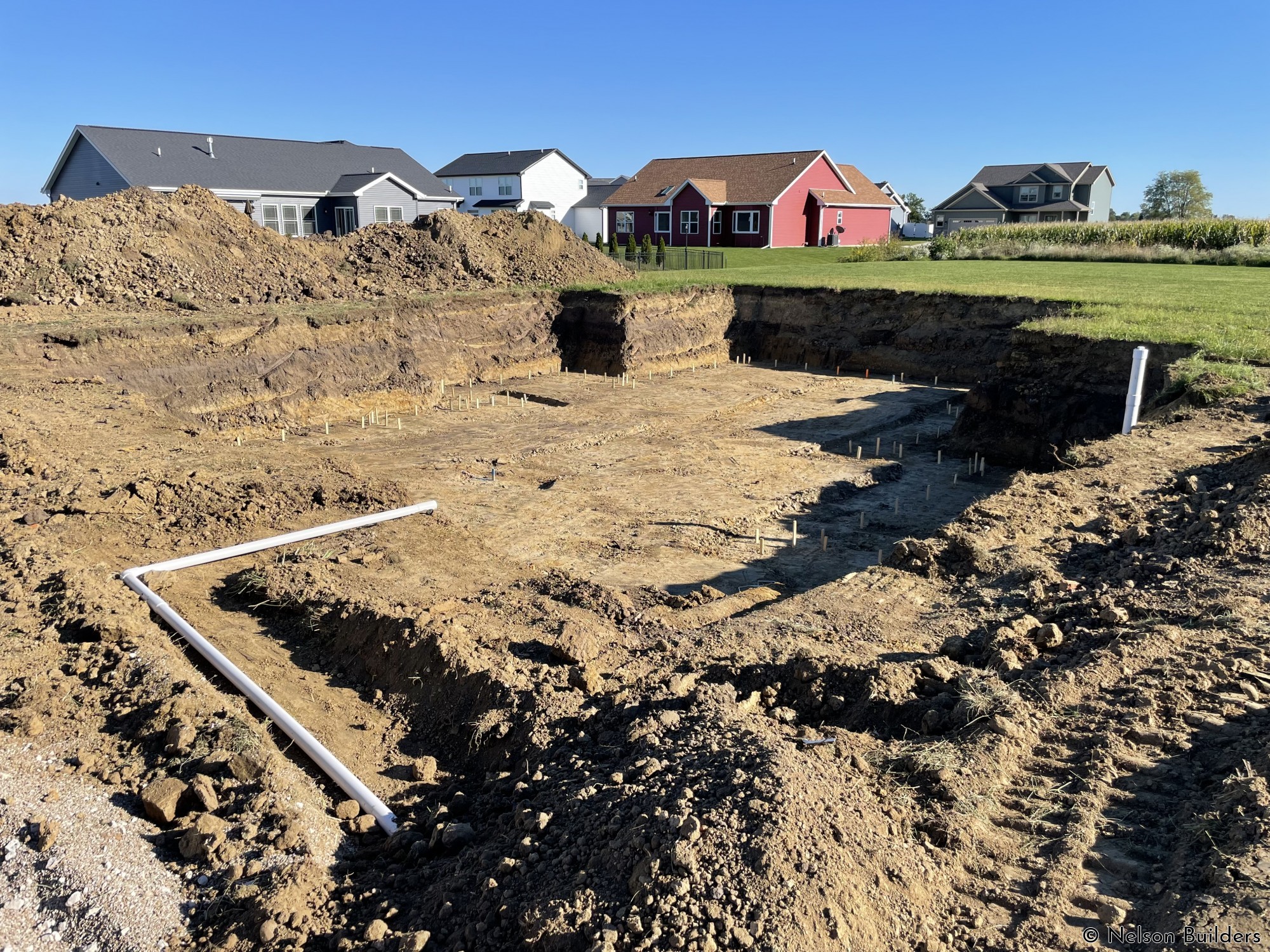 Excavation complete, starting to get ready to set footings.