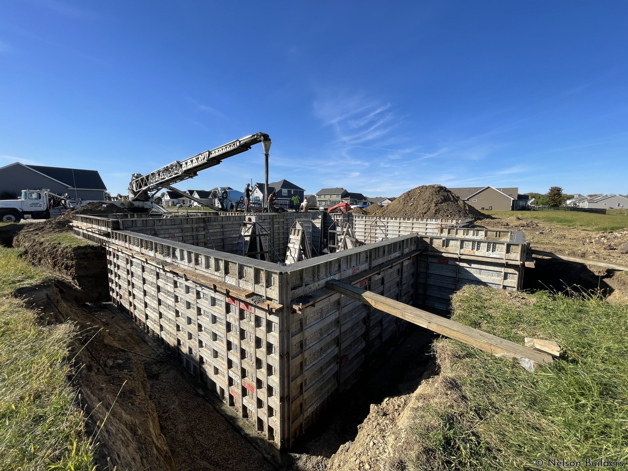 Pouring the basement walls today!